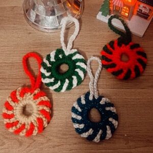 Handmade Crochet Christmas Ornaments
